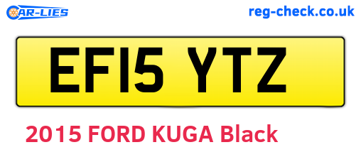 EF15YTZ are the vehicle registration plates.