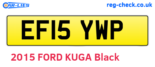 EF15YWP are the vehicle registration plates.