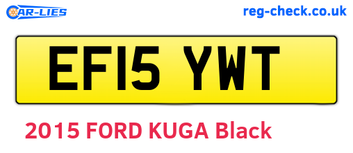 EF15YWT are the vehicle registration plates.