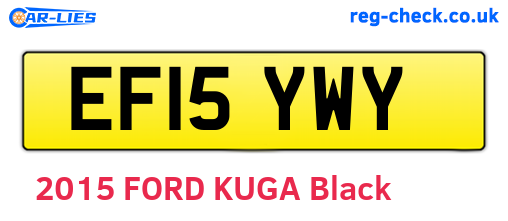EF15YWY are the vehicle registration plates.