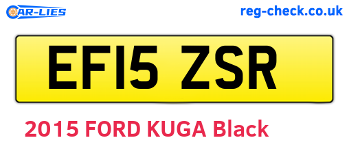 EF15ZSR are the vehicle registration plates.