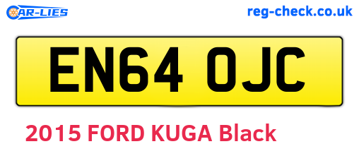 EN64OJC are the vehicle registration plates.