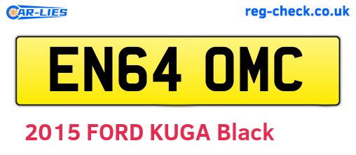 EN64OMC are the vehicle registration plates.