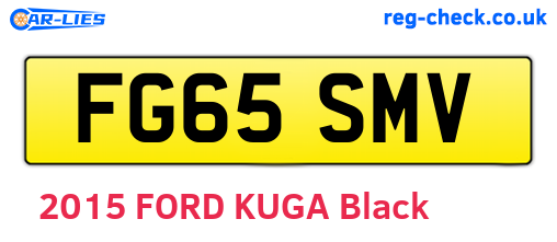 FG65SMV are the vehicle registration plates.