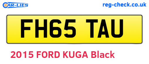 FH65TAU are the vehicle registration plates.