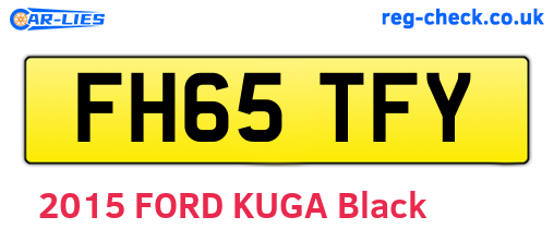 FH65TFY are the vehicle registration plates.
