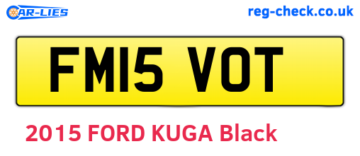 FM15VOT are the vehicle registration plates.