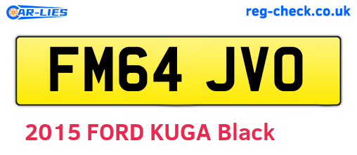 FM64JVO are the vehicle registration plates.
