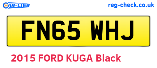 FN65WHJ are the vehicle registration plates.