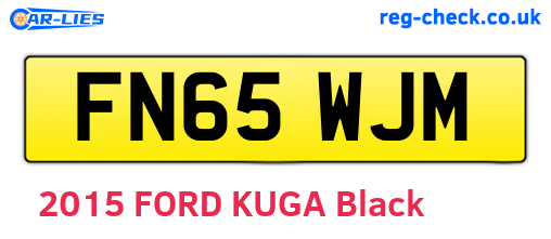 FN65WJM are the vehicle registration plates.