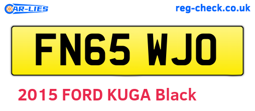FN65WJO are the vehicle registration plates.
