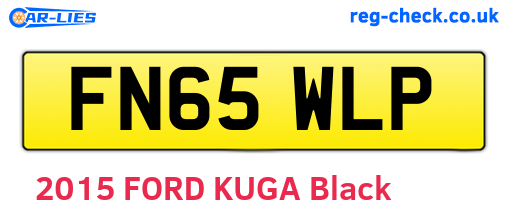 FN65WLP are the vehicle registration plates.
