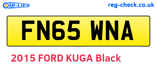 FN65WNA are the vehicle registration plates.