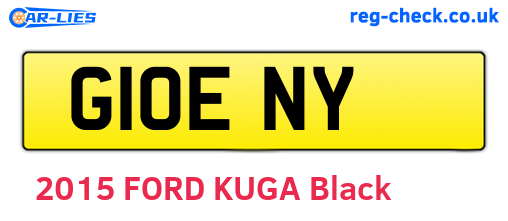 G10ENY are the vehicle registration plates.