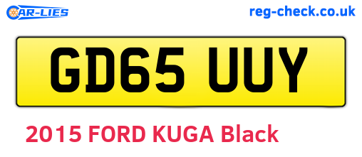 GD65UUY are the vehicle registration plates.