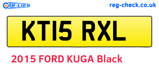 KT15RXL are the vehicle registration plates.