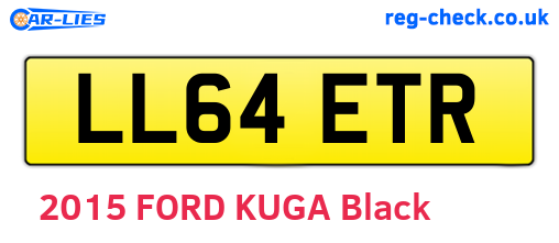 LL64ETR are the vehicle registration plates.