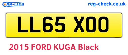LL65XOO are the vehicle registration plates.