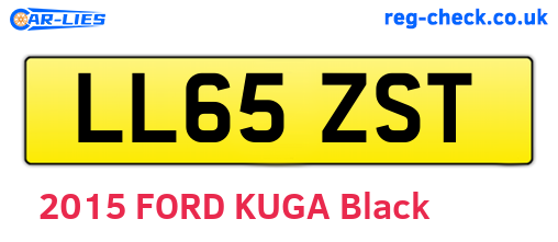 LL65ZST are the vehicle registration plates.