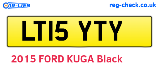 LT15YTY are the vehicle registration plates.