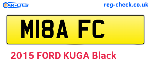 M18AFC are the vehicle registration plates.