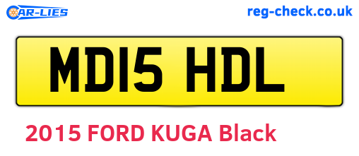 MD15HDL are the vehicle registration plates.