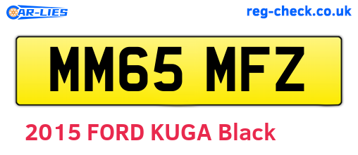 MM65MFZ are the vehicle registration plates.