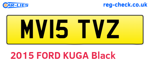 MV15TVZ are the vehicle registration plates.