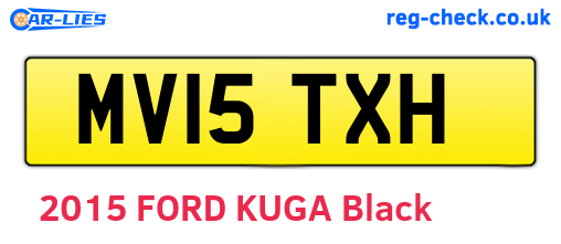 MV15TXH are the vehicle registration plates.