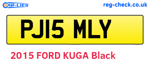 PJ15MLY are the vehicle registration plates.