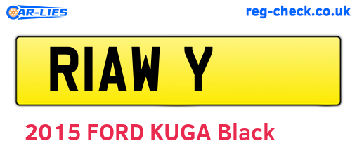 R1AWY are the vehicle registration plates.