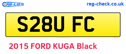 S28UFC are the vehicle registration plates.