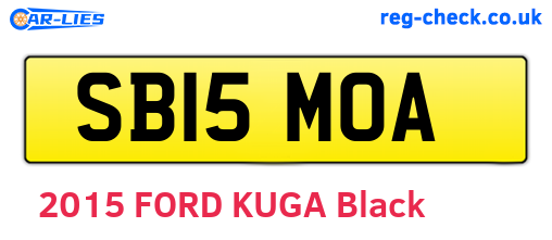 SB15MOA are the vehicle registration plates.