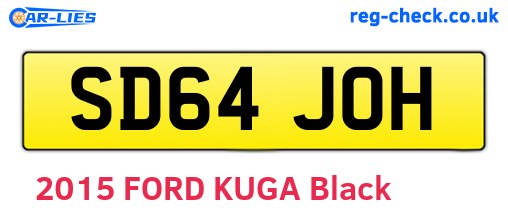 SD64JOH are the vehicle registration plates.