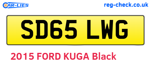 SD65LWG are the vehicle registration plates.