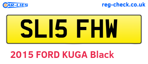 SL15FHW are the vehicle registration plates.