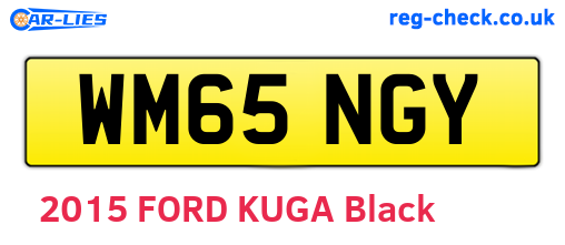 WM65NGY are the vehicle registration plates.