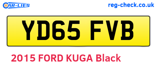 YD65FVB are the vehicle registration plates.
