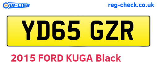 YD65GZR are the vehicle registration plates.