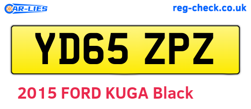 YD65ZPZ are the vehicle registration plates.