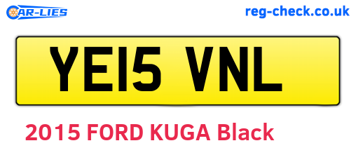 YE15VNL are the vehicle registration plates.