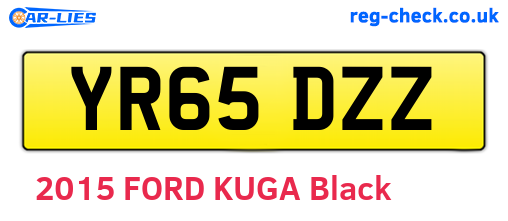 YR65DZZ are the vehicle registration plates.