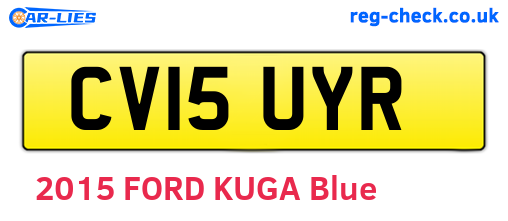 CV15UYR are the vehicle registration plates.