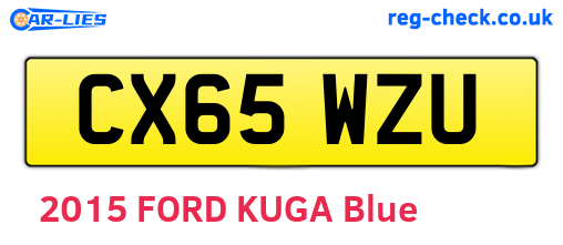 CX65WZU are the vehicle registration plates.