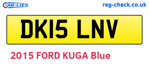 DK15LNV are the vehicle registration plates.