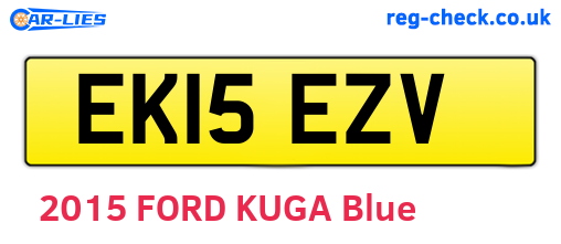 EK15EZV are the vehicle registration plates.