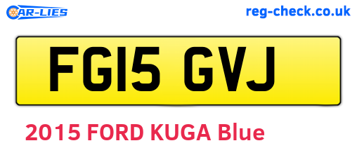 FG15GVJ are the vehicle registration plates.