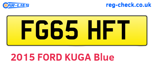 FG65HFT are the vehicle registration plates.