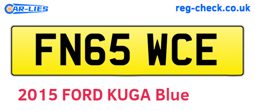 FN65WCE are the vehicle registration plates.