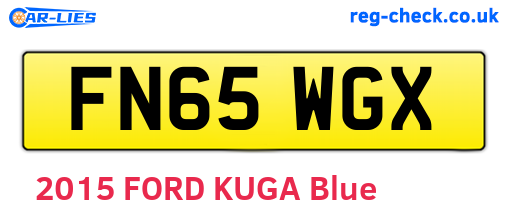 FN65WGX are the vehicle registration plates.